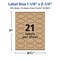 Avery Kraft Brown Oval Scalloped Labels with Sure Feed, 1-1/8" x 2-1/4"